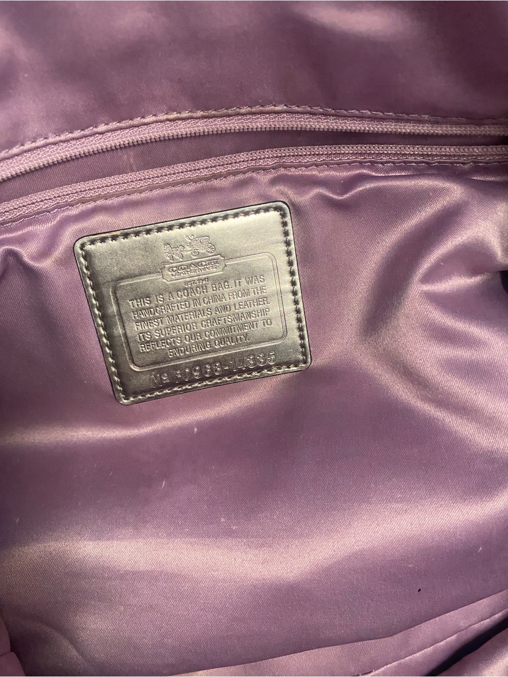 Coach Black Signature Jacquard Tote with Leather Accents -Y2K- non-smoker - Picture 5 of 16